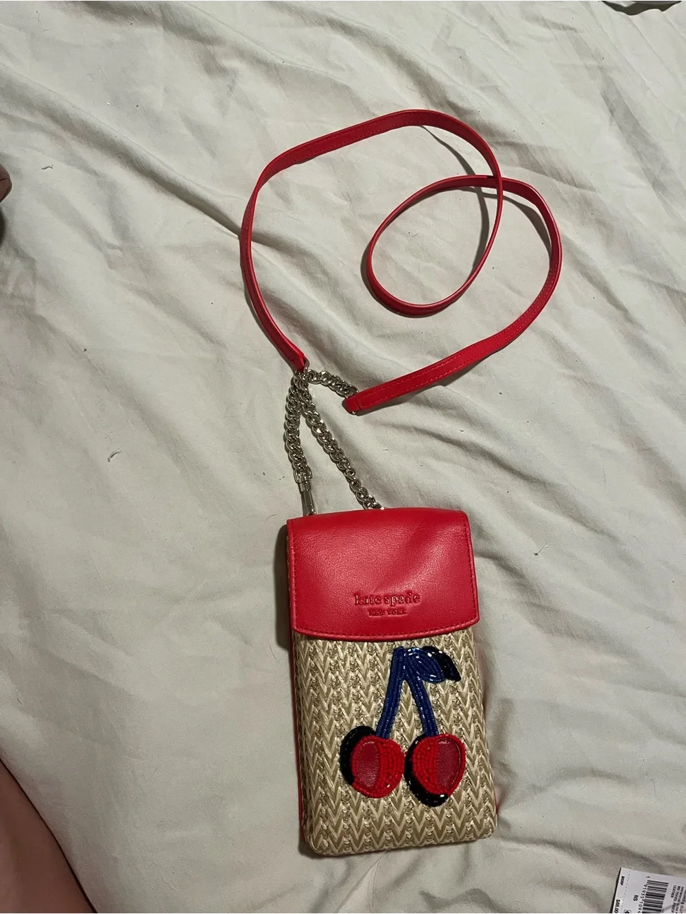 kate spade Red Cherry Crossbody Phone Pouch